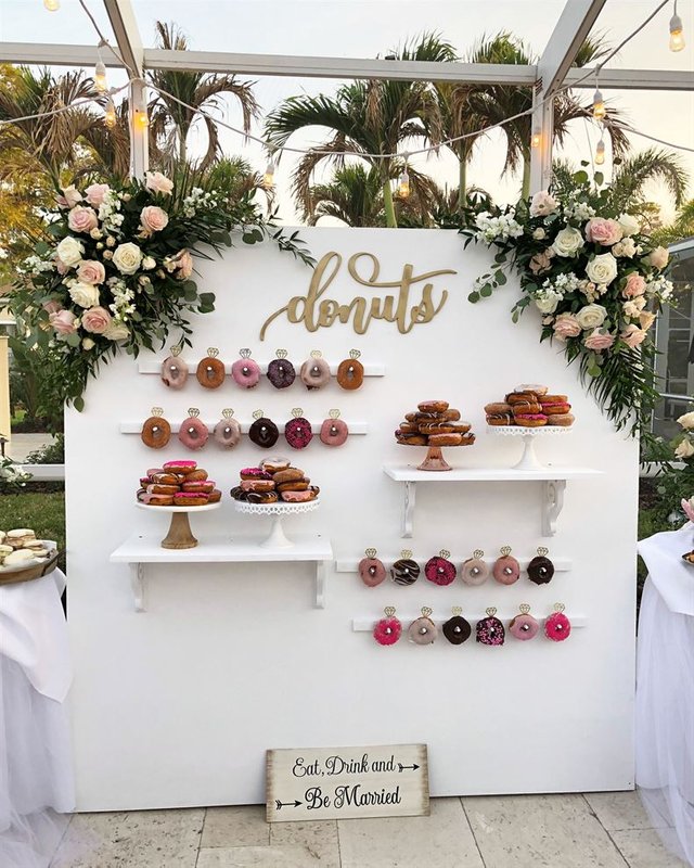 Donuts Sign Wedding Decor 2019