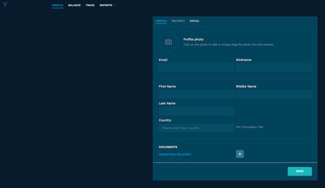 Trade.io Account