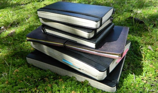 Stack of notebooks