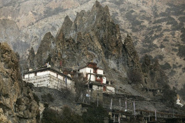The monastery in the rocks