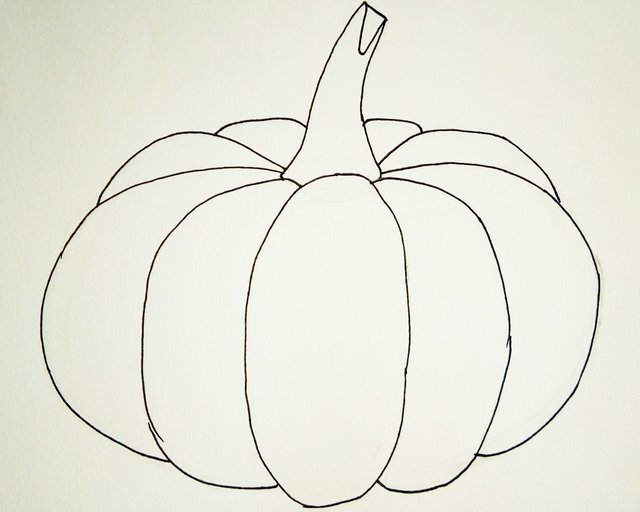 pumpkin pencil drawing