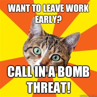 Image result for bomb scare funny