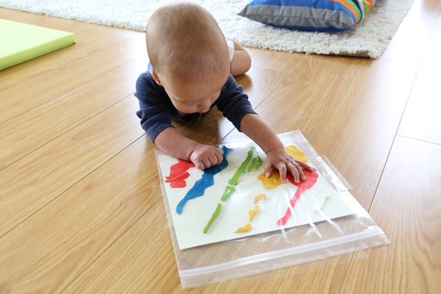 Baby painting ziplock bag new arrivals