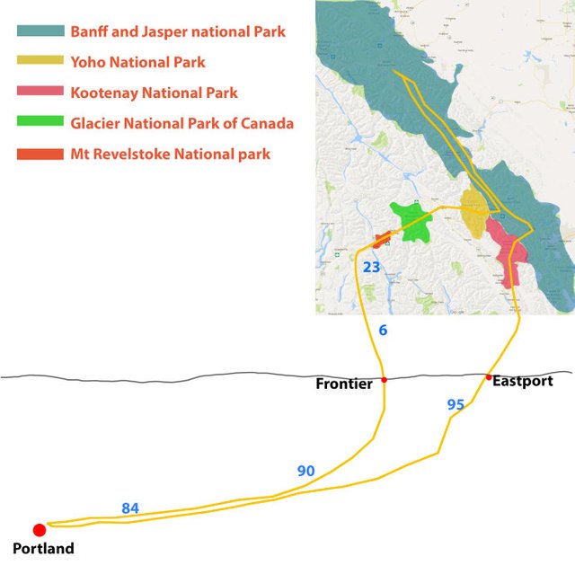 加拿大Banff国家公园 RV九天八夜自驾游（三）启程