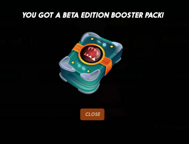 you got a beta edition booster pack