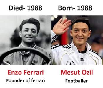 Footballer Mesut Ozil And His Look Alike Enzo Ferrari - Sports