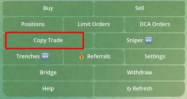 Copy Trade on Solana Using Trojan Bot