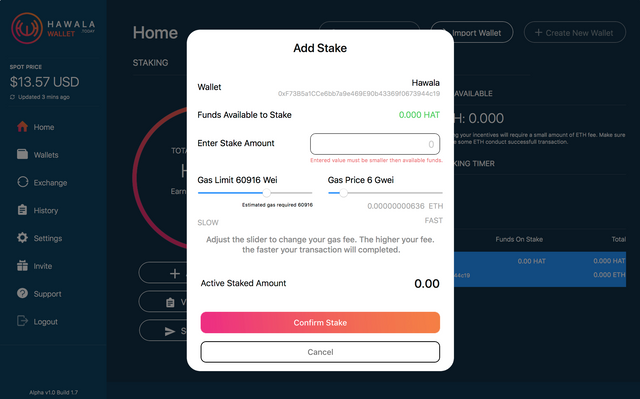 Hawala Stake