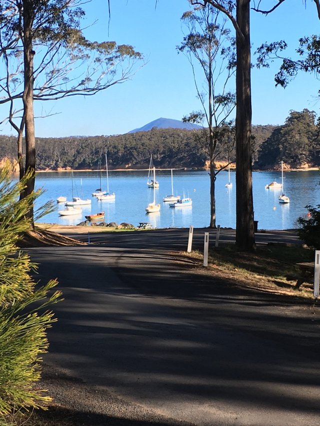 Quarantine Bay, Eden, NSW, With Mount Imlay In The Background