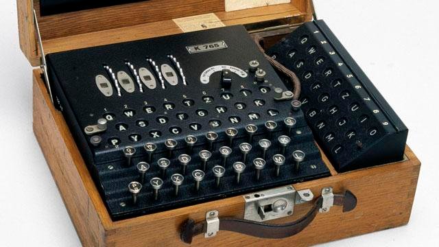 image of an enigma machine