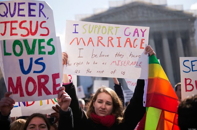 I Support Gay Marriage. I Believe They Have The Right To Be As Miserable As The Rest Of Us