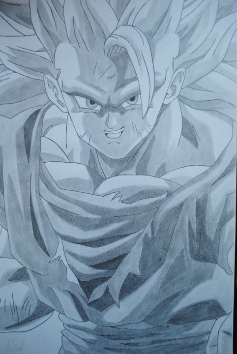 Painting of Goku Super Saiyajin Blue. — Steemit