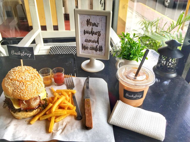 The Orginal Backstory Burger Malaysian Milk Tea Steemit