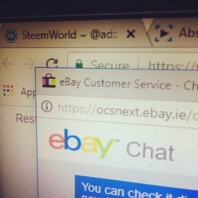 Live chat on ebay