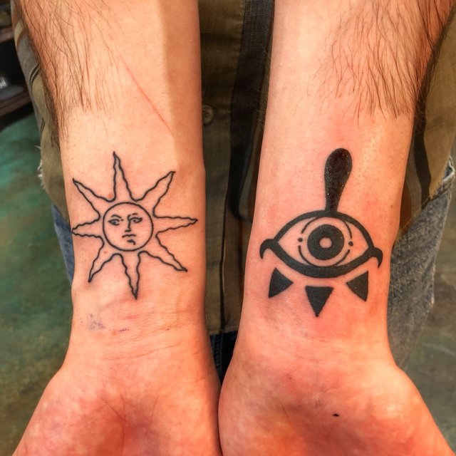 dark souls sun tattoo