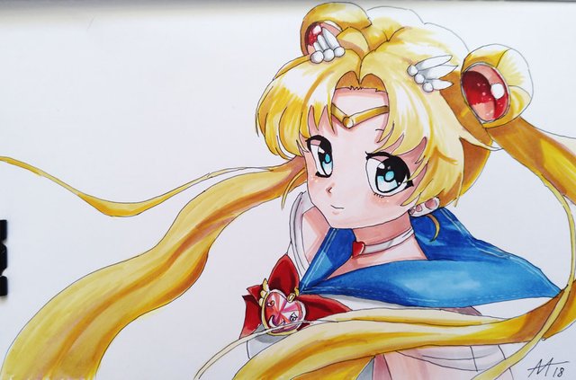Arrtx on X: Let's color the lovely picture with the vibrant markers. Art  by @artfusion__ #arrtx #arrtxart #drawing #SailorMoon #sketch   / X
