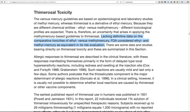 FDA Lacks Mercury Safety Data For Vaccines screenshot image