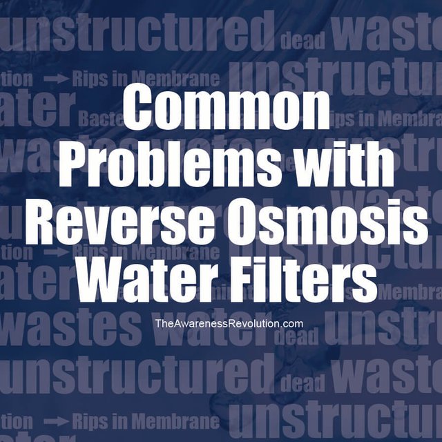 Common Problems with Reverse Osmosis Water Filters