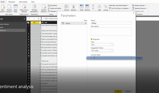 Query parameter in Power BI