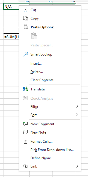 alternative solution to merge cells in excel