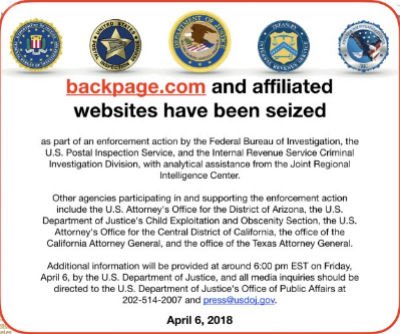 Backpage's Domains Stolen