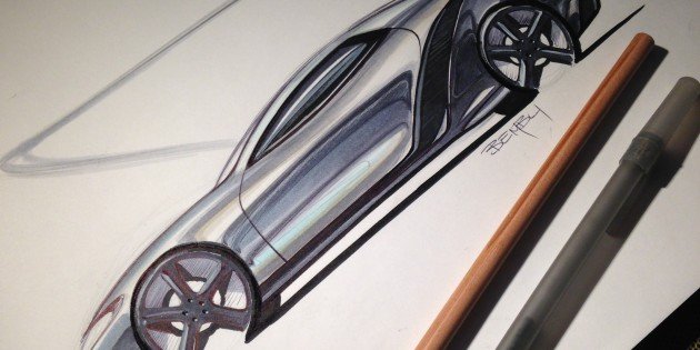 How to Sketch a Car with Markers