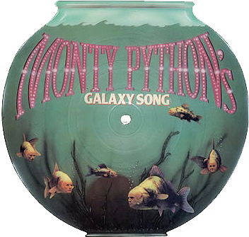 Monty Python's Galaxy Song die-cut picture disc vinyl