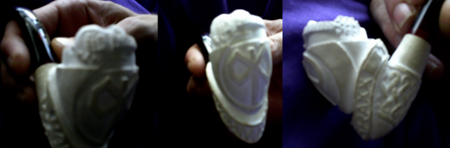 Carving the Hammaraxx Meerschaum Pipe 05