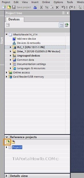 TIA Portal how to open reference project