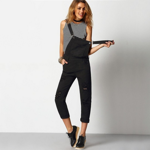 shein black overalls