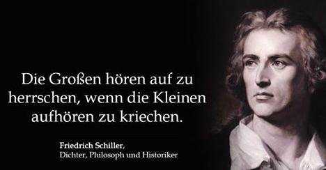 Friedrich Schiller an die Deutschen