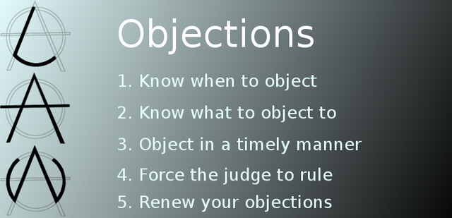 5 steps to objecting