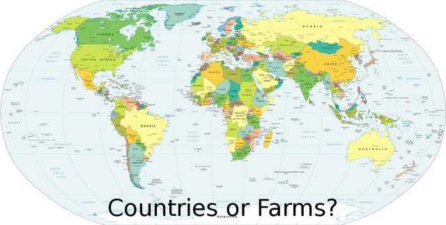 the world - countries or farms