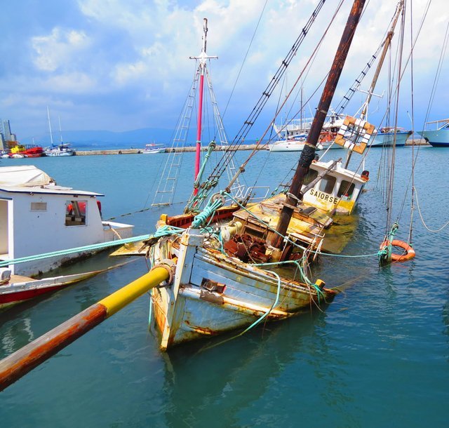 Old harbor, Corfu, Greece