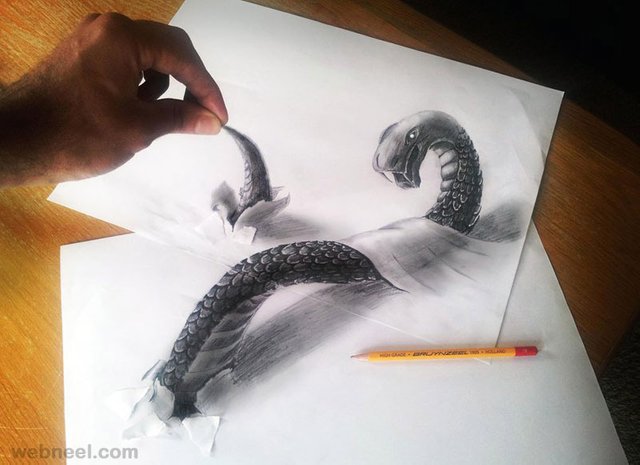 how to draw 3d art with pencil