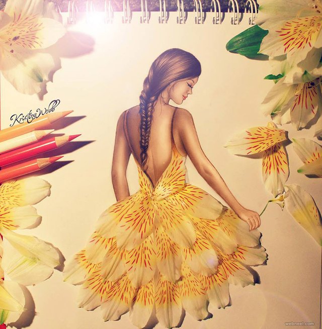 Beautiful Color Pencil Drawings And Creative Art Works Steemit Three dimensional color flat style hand drawn pencil. color pencil drawings and creative art