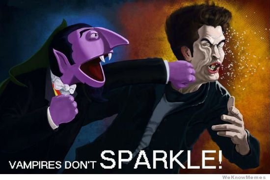 Vampires don't sparkle!