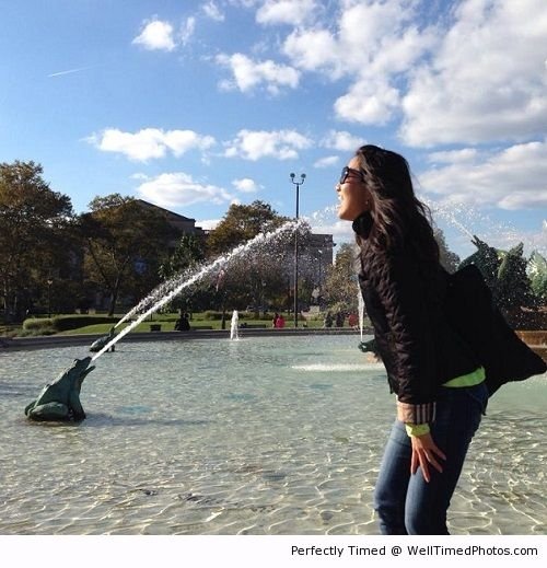 Frogs help quenching thirst – When at the park and find a fountain just got easier.