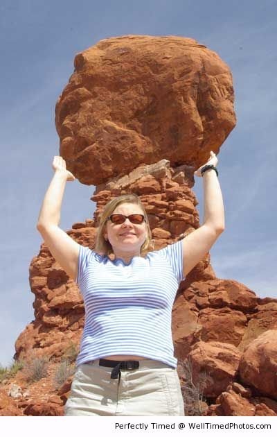 Rocks strong enough for anyone – She is able to pick up the rock, but make sure she does not drop it.