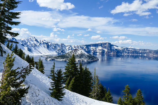 Crater Lake National Park. Oregon, one of the most beautiful states in America