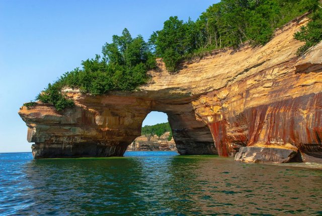 Pictured Rocks National Lakeshore. Michigan, one of the most beautiful states in America