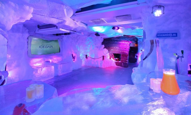 Icebar Xtracold in Amsterdam, Netherlands, one of the most fantastic Ice Bars in Europe