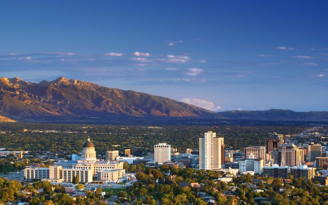 Salt Lake City. Utah, one of the most beautiful states in America