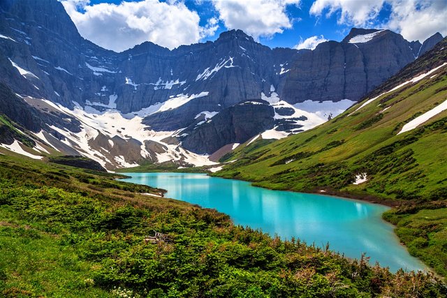 Glacier National Park. Montana, one of the most beautiful states in America