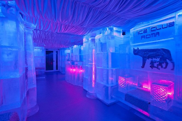 Ice Club in Rome, Italy, one of the most fantastic Ice Bars in Europe