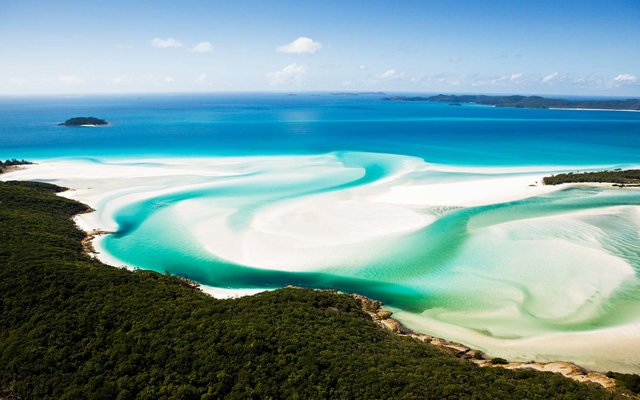 Whitehaven Beach in Whitsunday Island, Australia: one of the world's most beautiful beaches