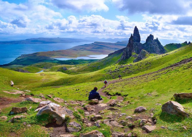 Old Man of Storr on the Isle of Skye in Scotland