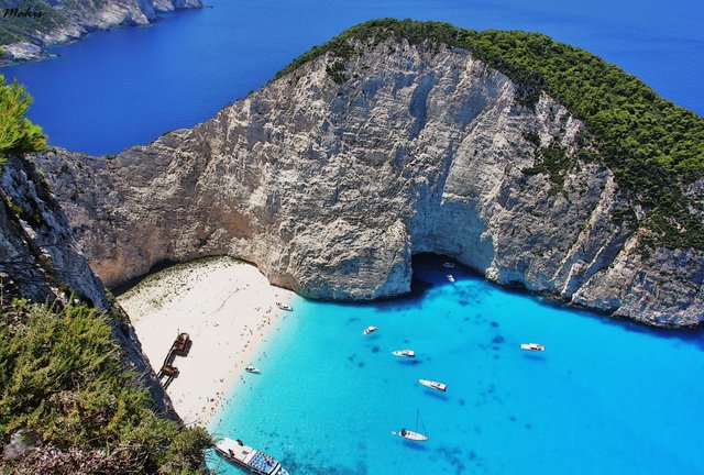 Navagio Beach in Zakynthos, Greece: one of the most spectacular beaches in the world