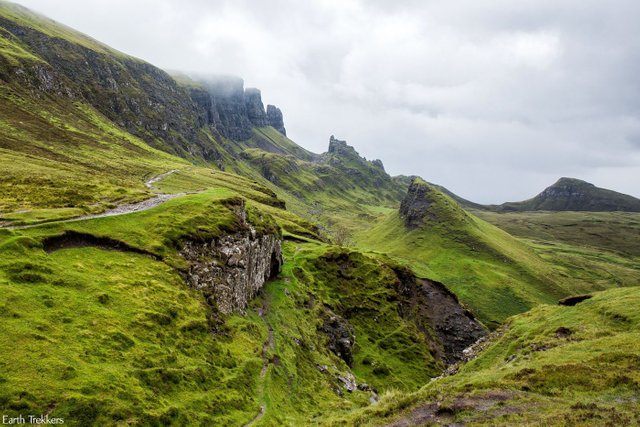 Quiraing on the Isle of Skye in Scotland