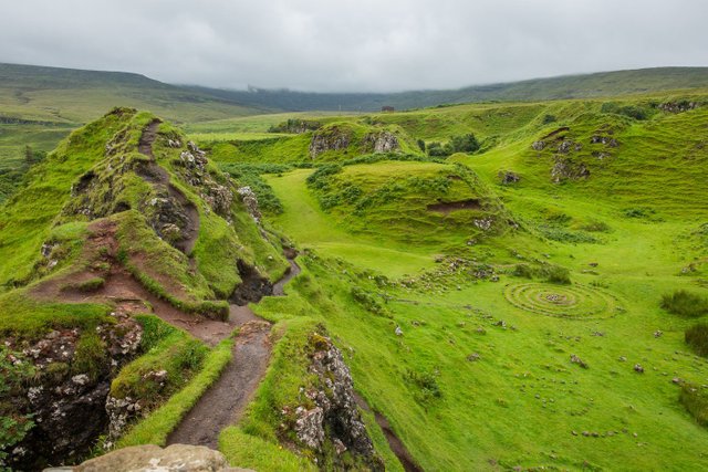 Fairy Glen on the Isle of Skye in Scotland